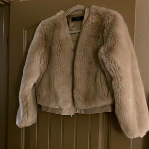 J Brand faux fur jacket. no flaws. smoke free. size small.